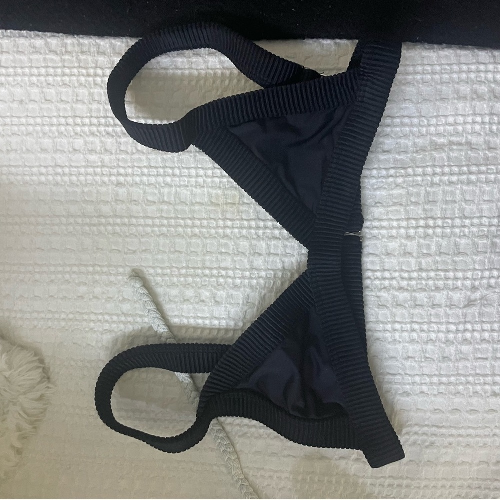 Frankie’s bikini top. Black. Never worn.